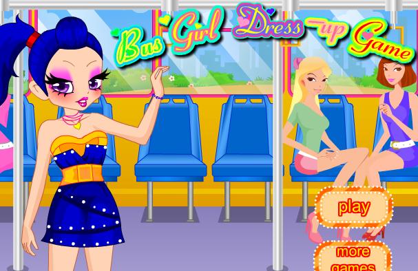 bus girl dress up flash game